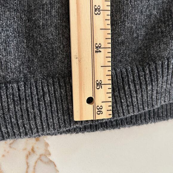 J. Jill Sweater Dress Knit Fair Isle Midi Grey SZPM Winter Comfortcore Comfy - Picture 8 of 8